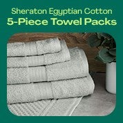 Sheraton Subway 5-Piece Towel Packs 