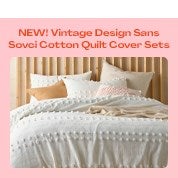 Vintage Design Sans Sovci Cotton Quilt Cover Sets