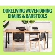 NEW! DukeLiving Cuba Woven Dining Chairs & Barstools