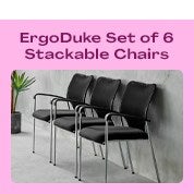 ErgoDuke Set of 6 Stackable Chairs