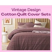 Vintage Design Cotton Quilt Cover Sets