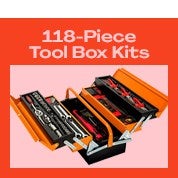 118-Piece Tool Box Kits