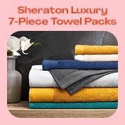 NEW! Sheraton 7-Piece Luxury Towel Packs