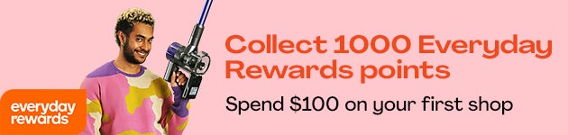 Collect 1000 Everyday Rewards points when you spend $100+ on your first shop!