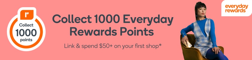 ollect 1000 Everyday Rewards Points on your first linked purchase $50+