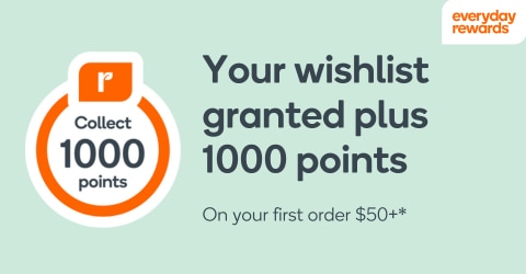 Collect 1000 Everyday Rewards Points on your first linked purchase $100+