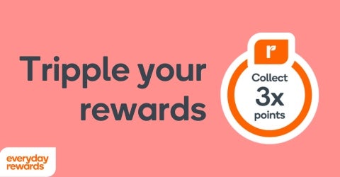 Collect 3x Everyday Rewards points on all* orders