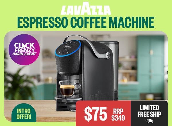 Lavazza Espresso Coffee Machine - $75 - RRP $349 - Intro Offer! - Limited Free Ship - Click Frenzy: The Main Event Badge