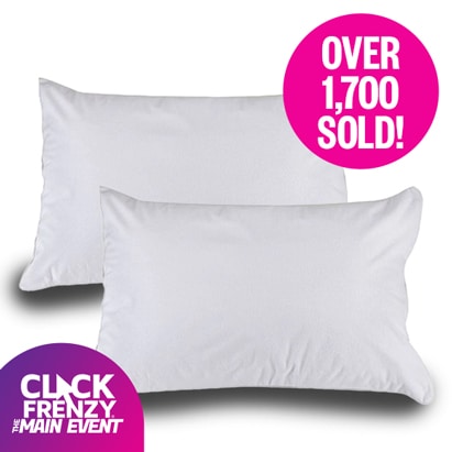 2pc Waterproof Pillow Protectors: Over 1,700 Sold!