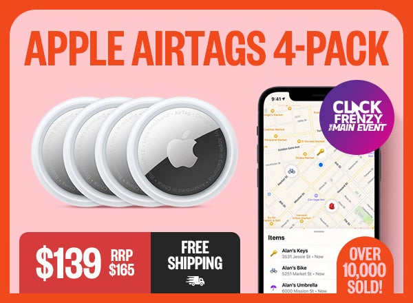 Apple AirTags 4-Pack - $139 - RRP $165 - Over 10,000 Sold! - Free Shipping - Click Freny: The Main Event Badge