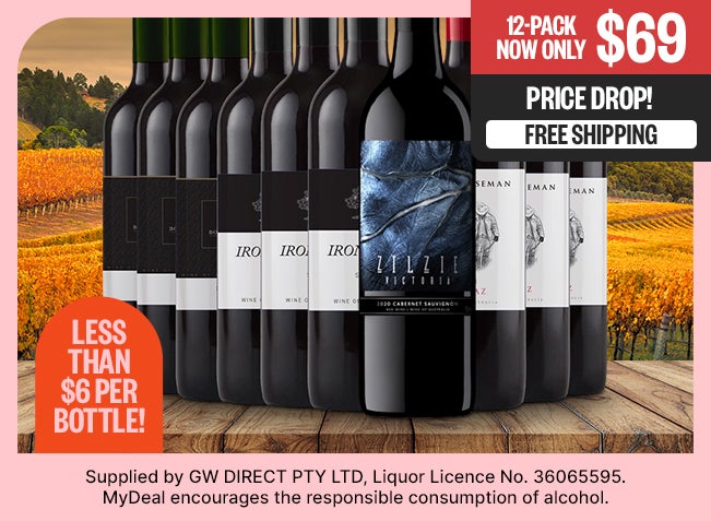 12-Pack Now Only $69 - Price Drop! - Less Than $6 Per Bottle! - Free Shipping - Supplied by GW DIRECT PTY LTD, Liquor Licence No. 36065595. MyDeal encourages the responsible consumption of alcohol.