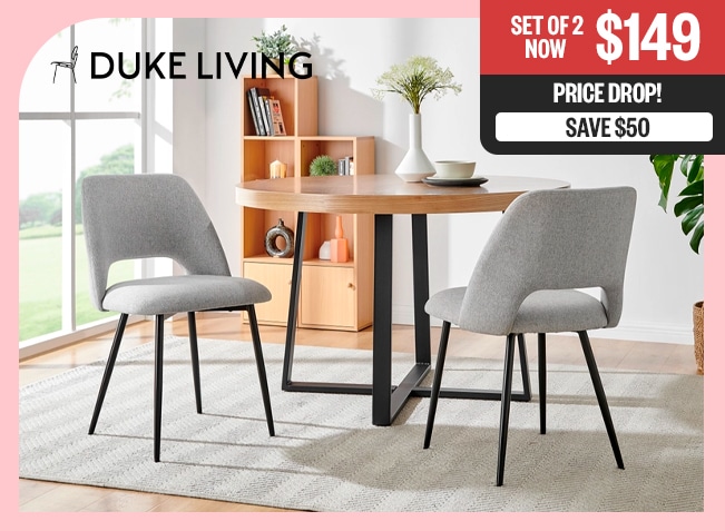 Set Of 2 Now $149 - Price Drop! - Save $50 - DukeLiving Logo