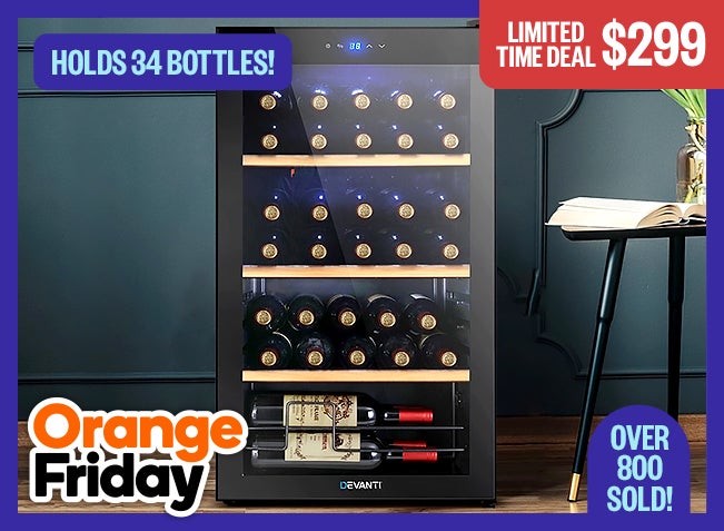 Limited Time Deal $299 - Holds 34 Bottles! - Over 800 Sold! - Orange Friday Badge