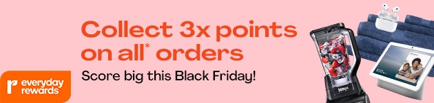 Collect 3x Everyday Rewards points on all* orders