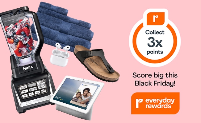 Collect 3x Everyday Rewards points on all* orders