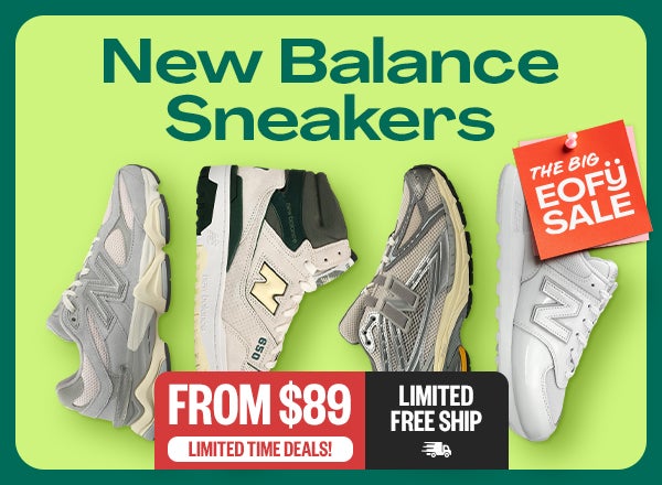 New Balance Sneakers | EOFY: Limited Time Deals! | From $89 | Limited Free Ship