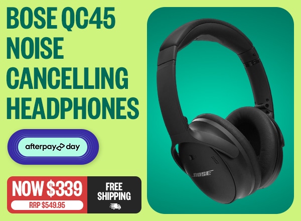 Bose QC45 Noise Cancelling Headphones | APD: RRP $549.95 | Now $339 | Free Shipping | Badge: Over 2,100 Sold!