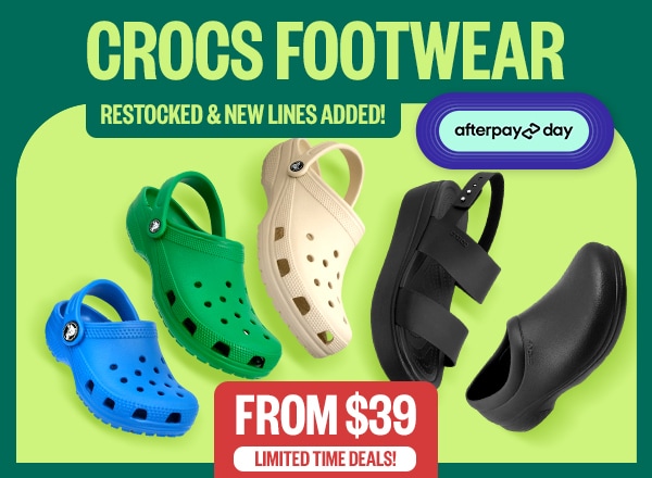 Crocs Footwear | APD: Limited Time Deals! | From $39 | Badge: Restocked & New Lines Added!