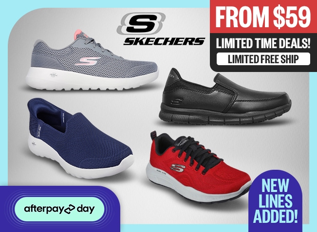 APD: Limited Time Deals! | From $59 | Limited Free Ship | logo: Skechers | New Lines Added!