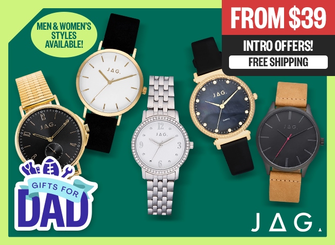 Intro Offers! | From $39 | Free Shipping | JAG Logo | Badge: Father's Day | Badge: Men & Women's Styles Available!