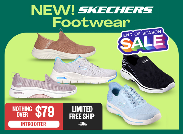 NEW! Skechers Footwear - EOS: Intro Offer! | NOTHING OVER $79 | Limited Free Ship