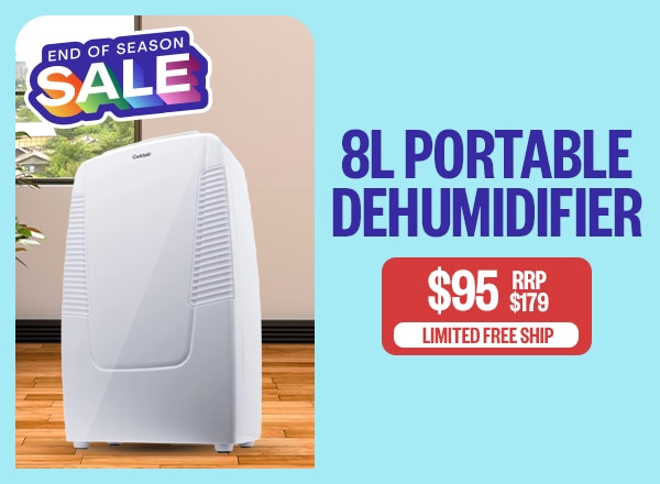 8L Portable Dehumidifier - EOS: [R] RRP $179 | $95 | Limited Free Ship