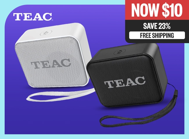 [5] Now $10 | Save 23% | Free Shipping | Logo: TEAC