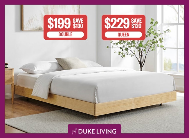 SPD | DukeLiving Floating Wooden Bed Base