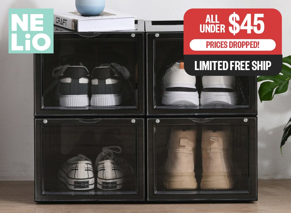 Storage Boxes & Organisers | Prices Dropped! | All Under $45 | Limited Free Ship | Logo: Nelio