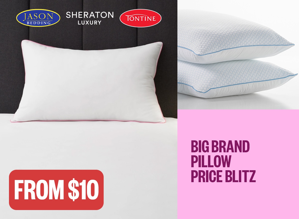 Range | Big Brand Pillow Price Blitz