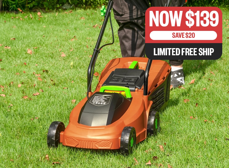 2-in-1 Electric Lawn Mower | Now $139 | Save $20 | Limited Free Ship