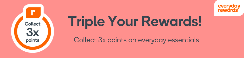 Collect 3x Everyday Rewards points on all* orders