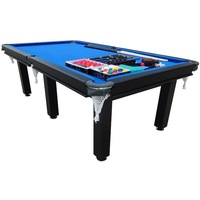 8FT Pool Table Billiard Table Snooker Table 25mm Table Top With Net Pockets and Full Accessories