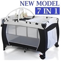 Baby Travel PortaCot Playpen w/ Carry Bag in Black