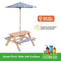 Lifespan Kids Sunset Picnic Table with Umbrella