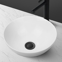 ACA Bathroom Ceramic Basin Round Above Counter Top Hand Wash Bowl Sink Glossy White 280mm