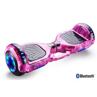 ACA Bluetooth Self Balancing Electric Scooter Kids Flash Wheel Hoverboard Skateboard Starry purple