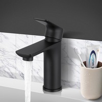 ACA Bathroom Black Basin Mixer Tap Sink Solid Brass Faucet WELS