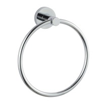 ACA Bathroom Round Towel Ring Holder Chrome