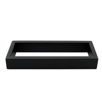 ACA Bathroom Square Hand Towel Rail Rack Holder Black 200mm