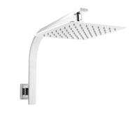 ACA 200mm 8" Bathroom Rainfall Shower Head with Gooseneck Shower Arm 304 Stainless Steel