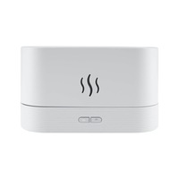 ACA Aromatherapy Diffuser Air Humidifier Scented Essential Oil Mist White LED Flame Light Halloween Christmas Gift