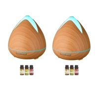2 x PureSpa Ultrasonic Diffusers Humidifier + 6 Diffuser Oils Complete Set