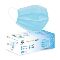 50pk of 3 Layer Disposable Face Masks