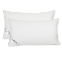 Australian Made Twin Pack King Size 50cm x 90cm Hotel Quality Pillow 4cm Wall