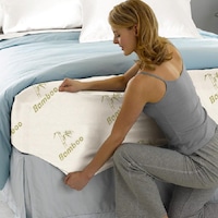 Bamboo Microfibre Fitted Mattress Protector Cover in 6 Sizes