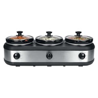 Healthy Choice 3-Pot Slow Cooker w/ 2.5L Capacity Each, 405W, 3 Warming Settings