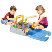GEM Toys Children's Sand Pit & Box Game With 11 Fun, Playtime Accessories