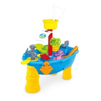 Gem Toys Pirate Ship Modelled, Sand and Water Table with 24 Accessories
