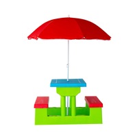 Hacienda Durable Kids Picnic Table Set with Umbrella